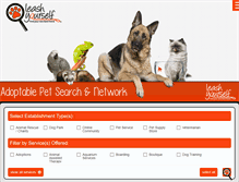 Tablet Screenshot of leashyourself.com